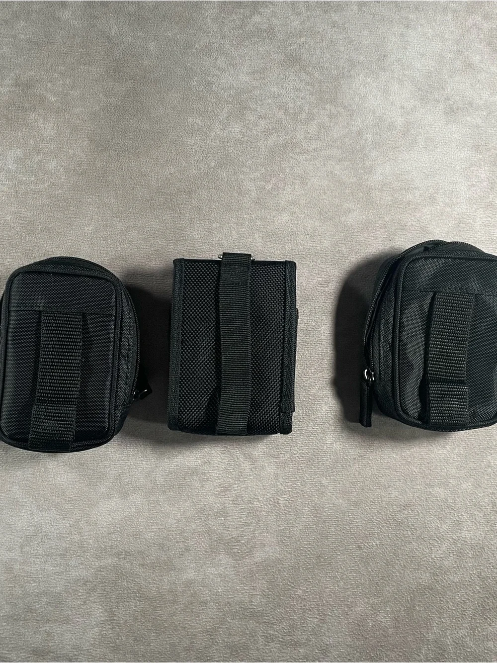 Sony Black Compact Camera Pouch Trio